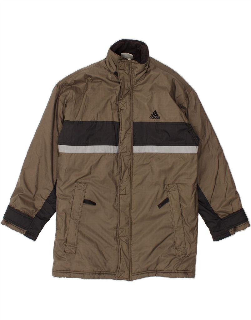 ADIDAS Mens Windbreaker Coat UK 32/34 XS Brown | Vintage Adidas | Thrift | Second-Hand Adidas | Used Clothing | Messina Hembry 