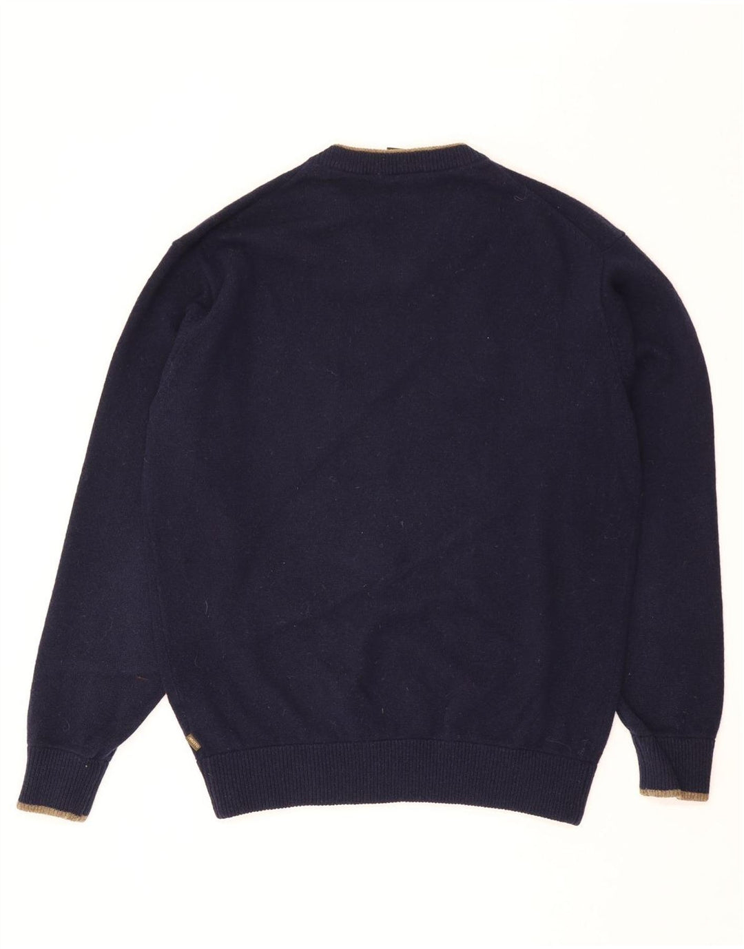 Musto Mens V-Neck Jumper Sweater XL Navy Blue