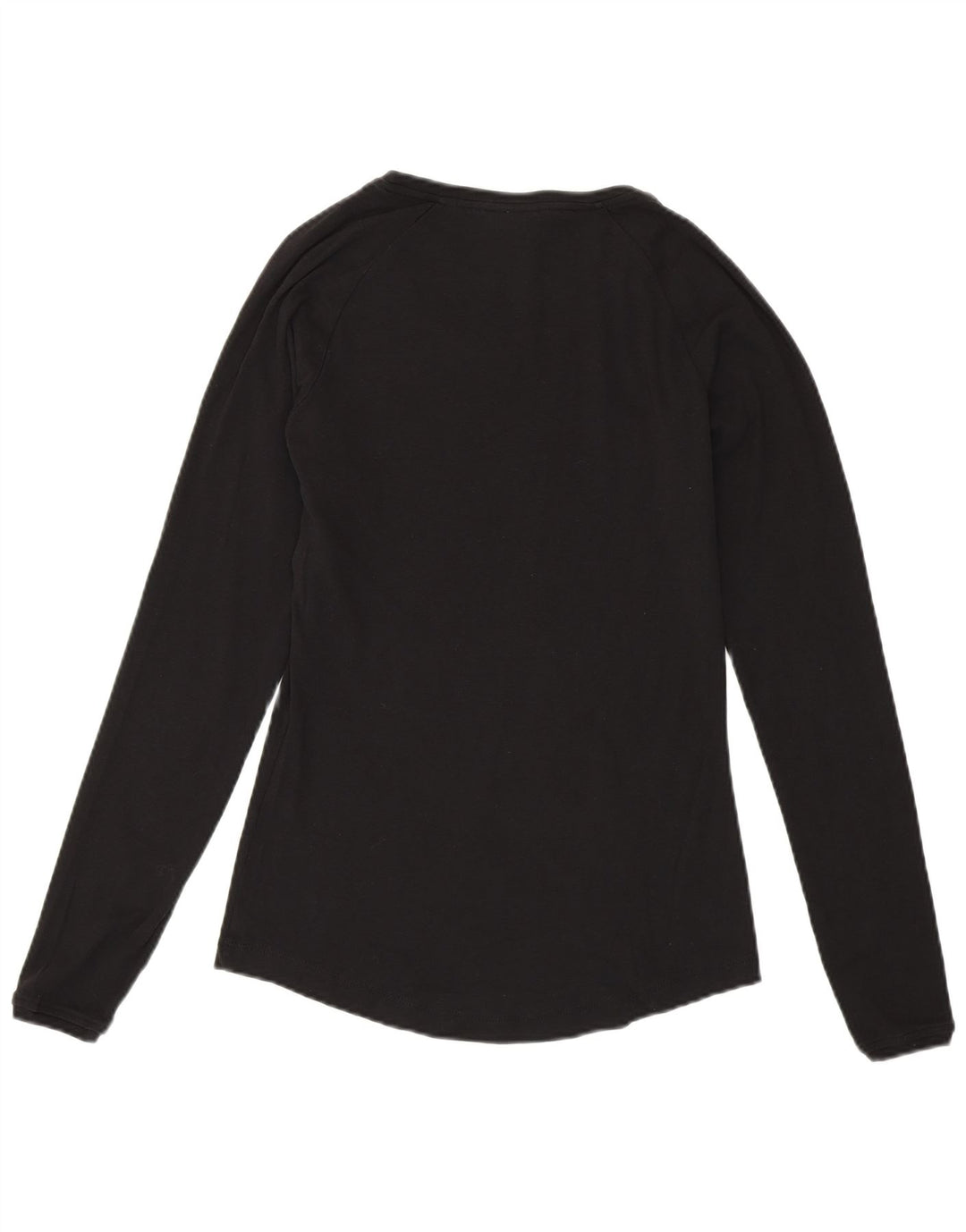 CHAMPION Womens Heritage Fit Top Long Sleeve UK 14 Large Black