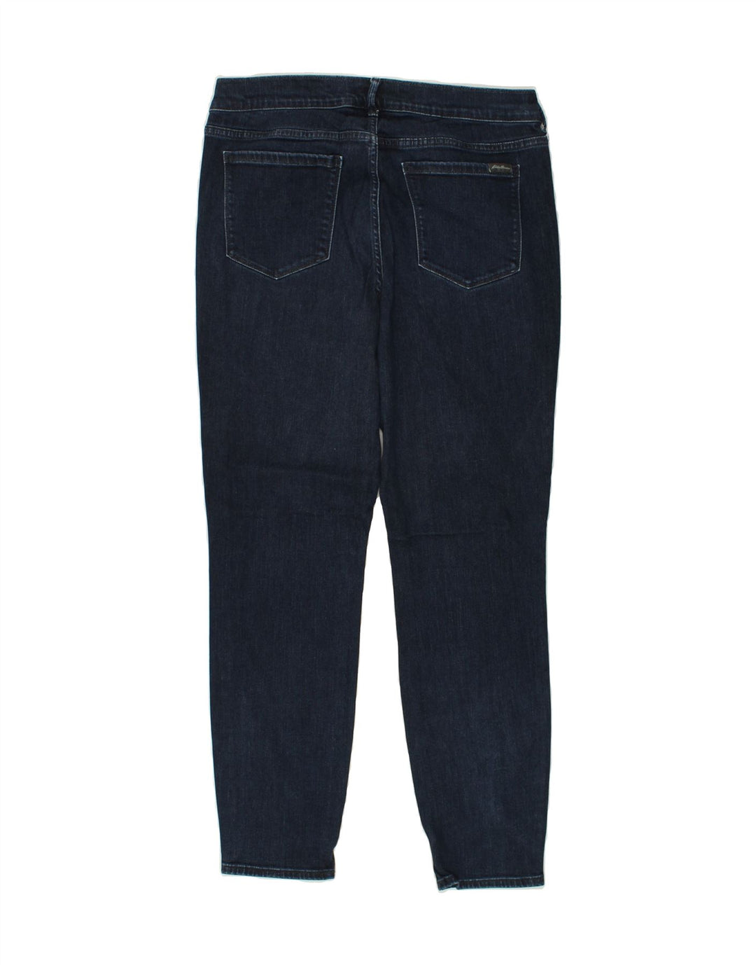 EDDIE BAUER Womens Slightly Curvy Skinny Jeans US 12 Large W32 L28 Blue | Vintage Eddie Bauer | Thrift | Second-Hand Eddie Bauer | Used Clothing | Messina Hembry 