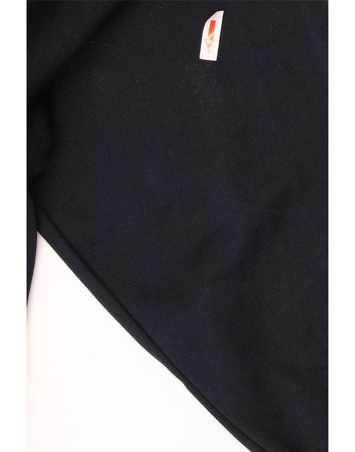 Lotto Mens Zip Neck Sweatshirt Jumper Medium Navy Blue Polyester
