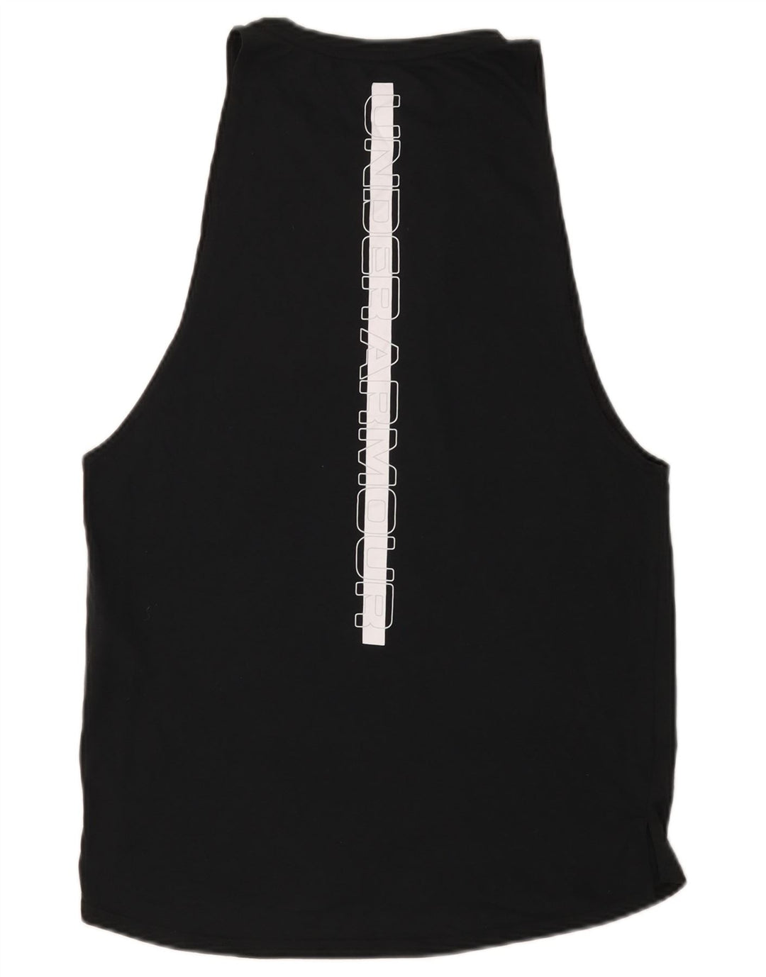 Under Armour Mens Fitted Graphic Vest Top Medium Black Polyester