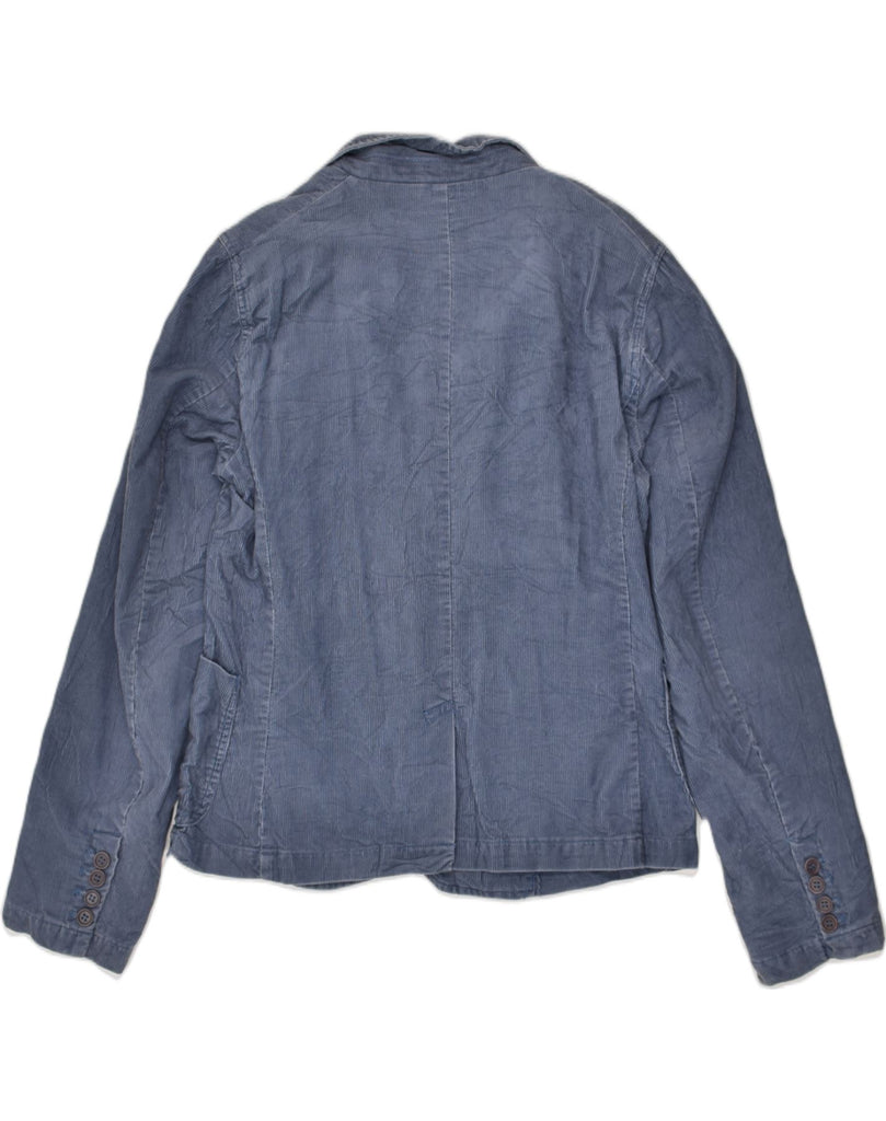 J. CREW Womens 3 Button Corduroy Blazer Jacket UK 14 Large Blue | Vintage J. Crew | Thrift | Second-Hand J. Crew | Used Clothing | Messina Hembry 