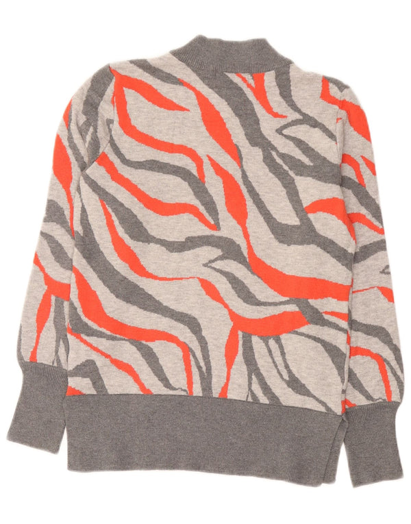 Marks & Spencer Womens Turtle Neck Jumper Sweater UK 10 Small Grey