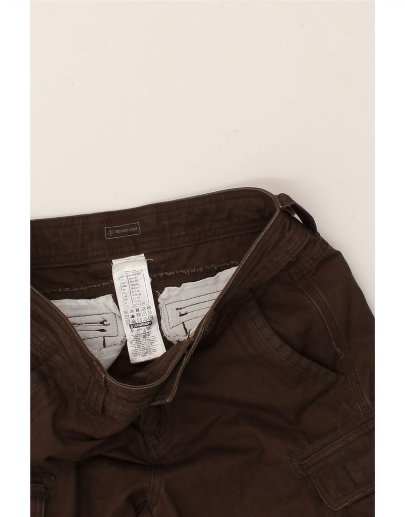 DECATHLON Womens Straight Cargo Trousers W29 L33 Brown Polyester | Vintage Decathlon | Thrift | Second-Hand Decathlon | Used Clothing | Messina Hembry 