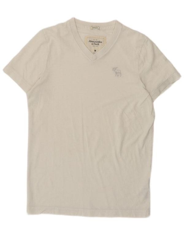 Abercrombie & Fitch Mens Muscle T-Shirt Top Medium White Cotton