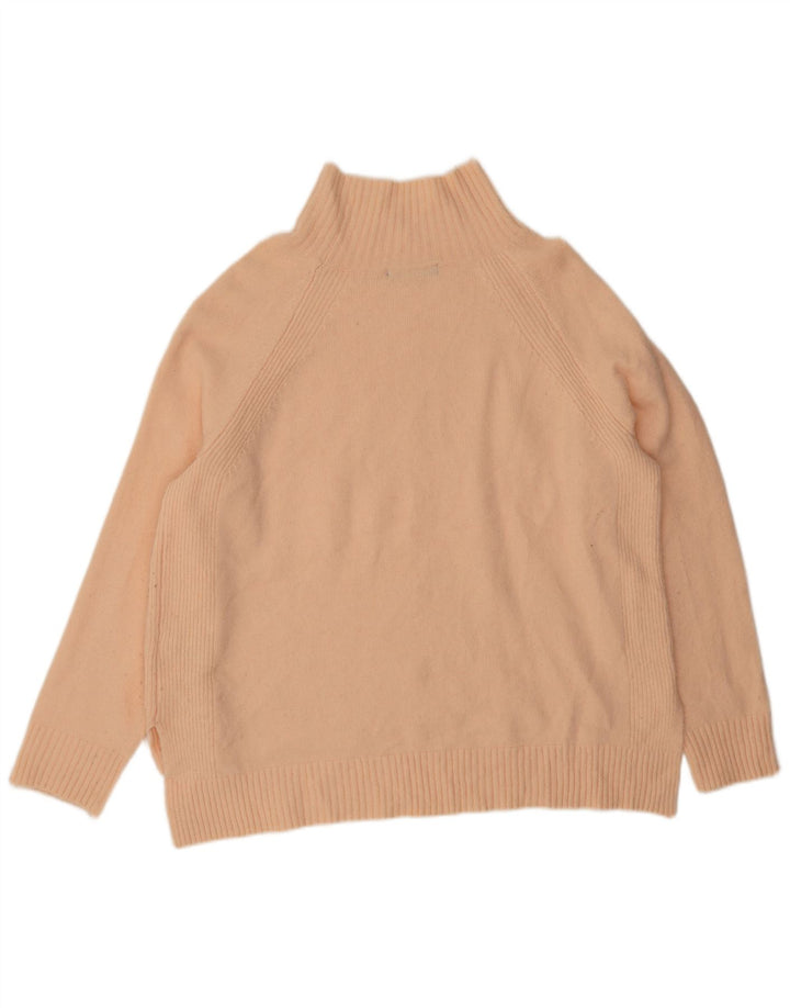 Marks & Spencer Womens Turtle Neck Jumper Sweater UK 16 Large Pink