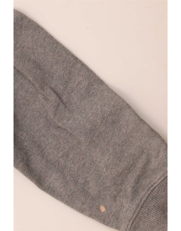 Calvin Klein Jeans Womens Graphic Hoodie Jumper Medium Grey Cotton
