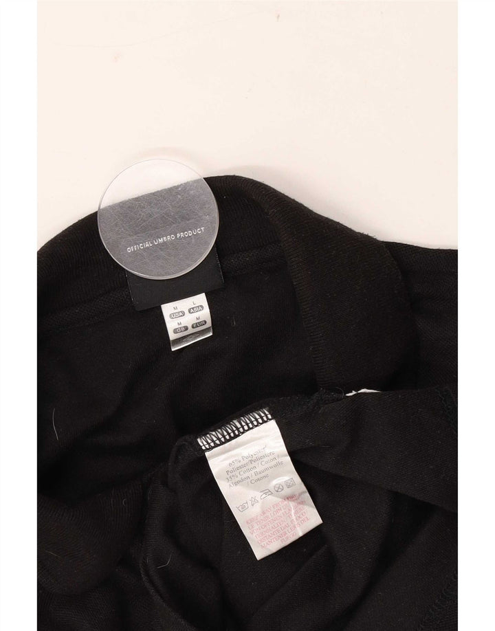 Umbro Mens Polo Shirt Medium Black Polyester