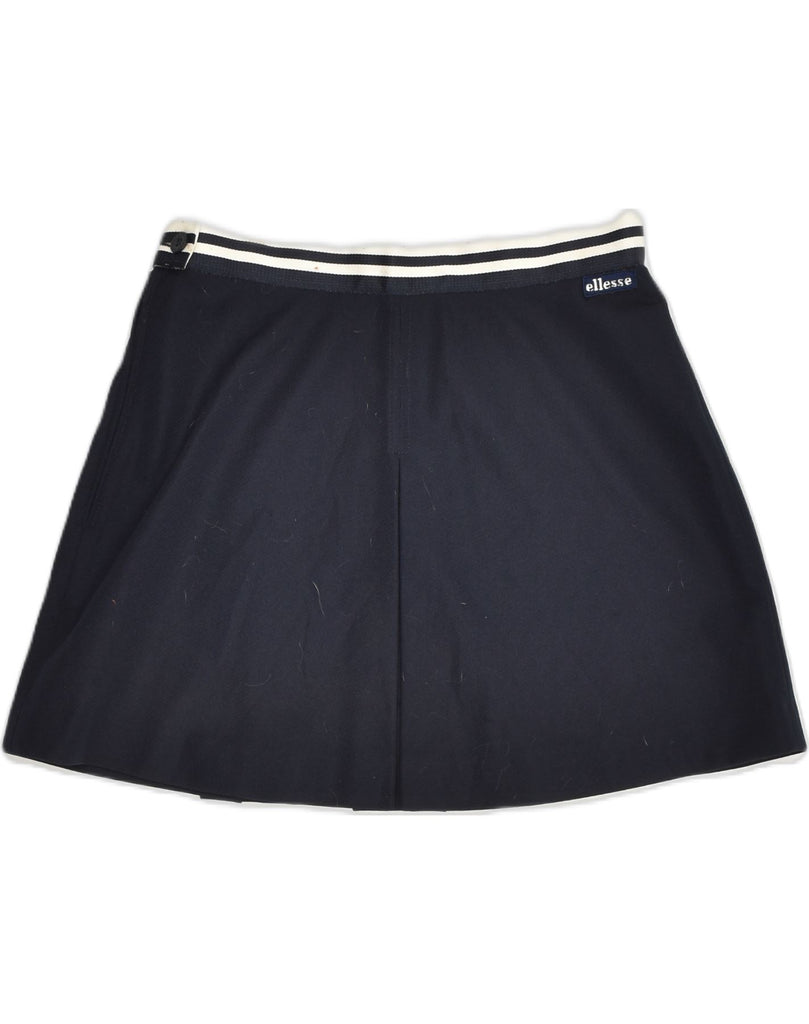 ELLESSE Womens Tennis Skirt IT 46 Large W27 Navy Blue Polyester | Vintage Ellesse | Thrift | Second-Hand Ellesse | Used Clothing | Messina Hembry 