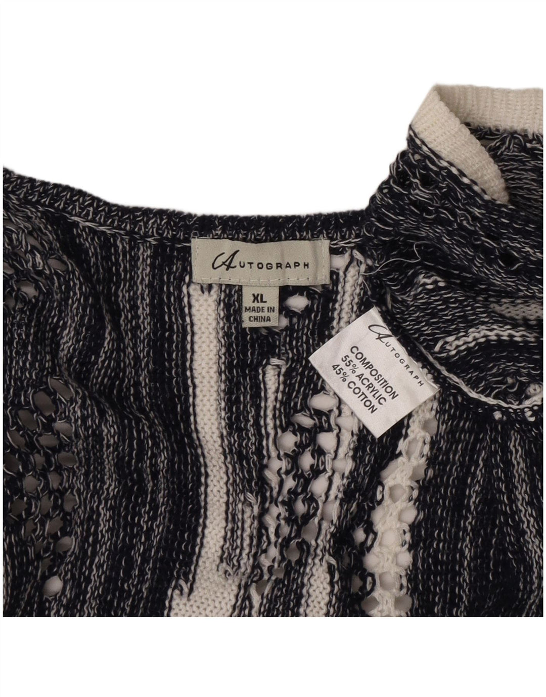 Marks & Spencer Womens Oversized Longline Cardigan Sweater UK 18 XL White