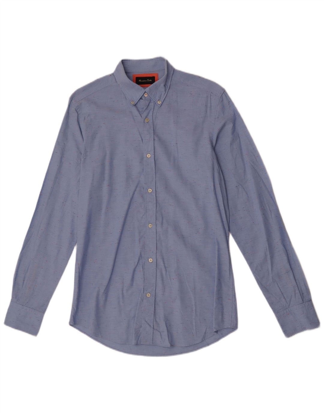 Massimo Dutti Mens Shirt Small Blue Flecked