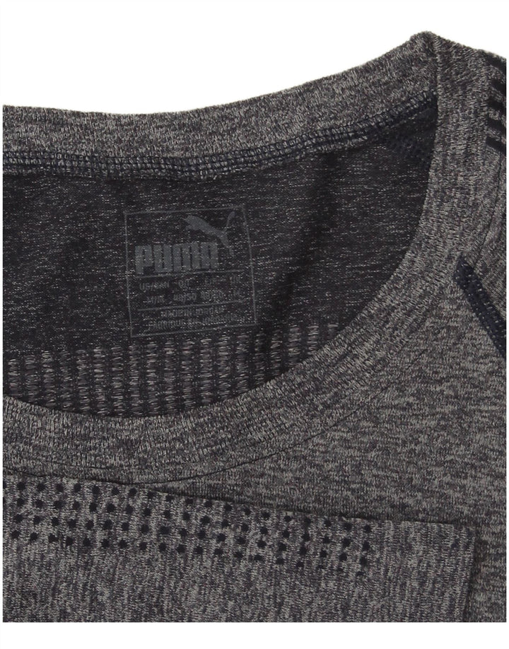 PUMA Mens T-Shirt Top Medium Navy Blue