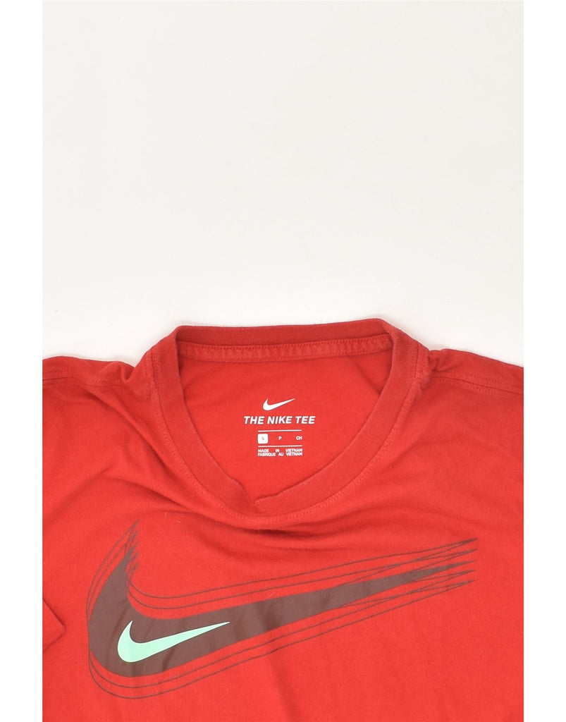 NIKE Mens The Nike Tee Graphic T-Shirt Top Small Red Cotton | Vintage Nike | Thrift | Second-Hand Nike | Used Clothing | Messina Hembry 