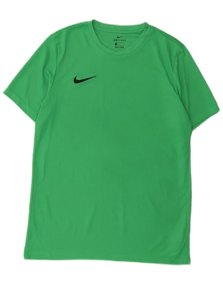 Nike Mens Dri Fit T-Shirt Top Large Green Polyester