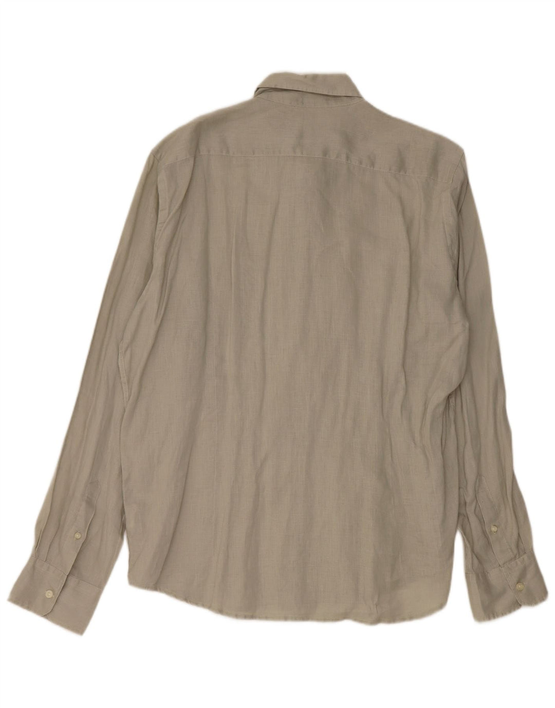 Conte of Florence Mens Shirt 2XL Grey Linen