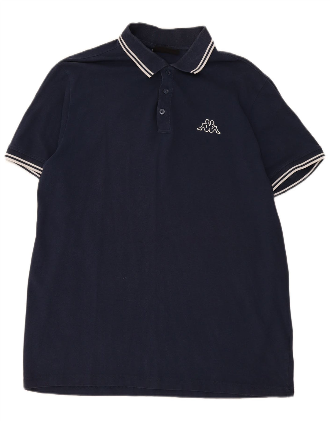 Kappa Mens Polo Shirt XL Navy Blue Cotton