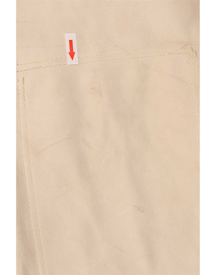Vintage Mens Suede Jacket IT 50 Large Beige