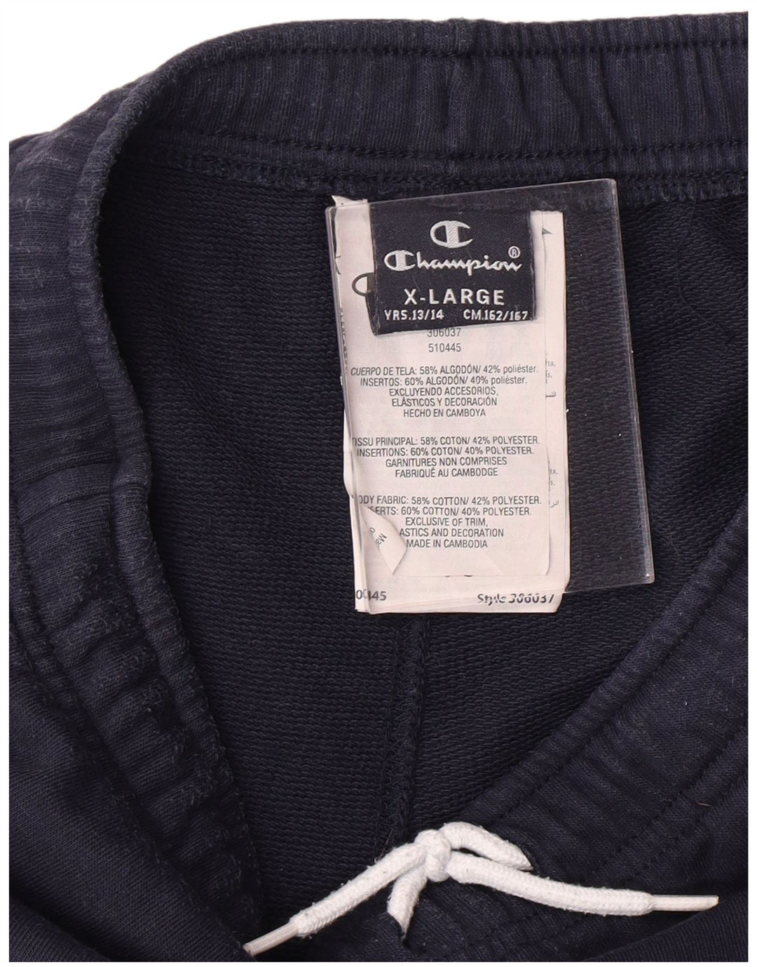 CHAMPION Boys Graphic Tracksuit Trousers Joggers 13-14 Years  Navy Blue