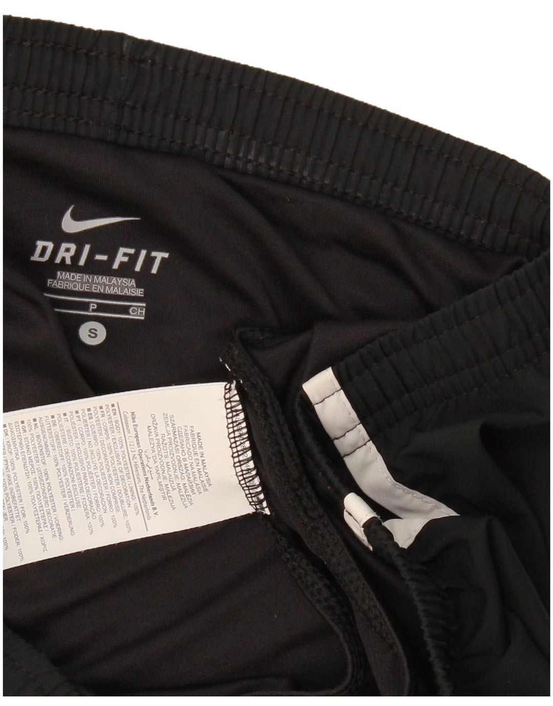 NIKE Womens Dri Fit Sport Shorts UK 10 Small  Black Polyester