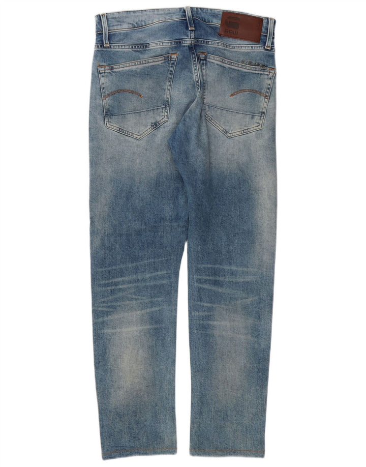 G-Star Mens 3301 Slim Jeans W29 L29 Blue Cotton