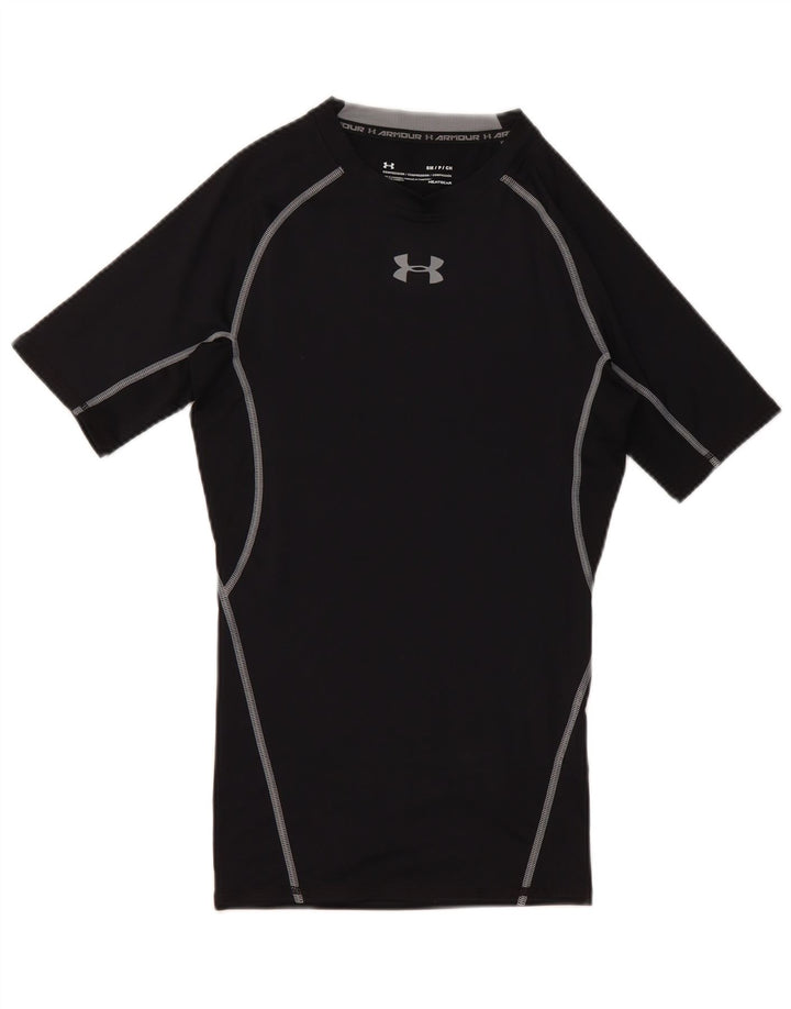 Under Armour Womens Graphic T-Shirt Top UK 8 Small Black Polyester