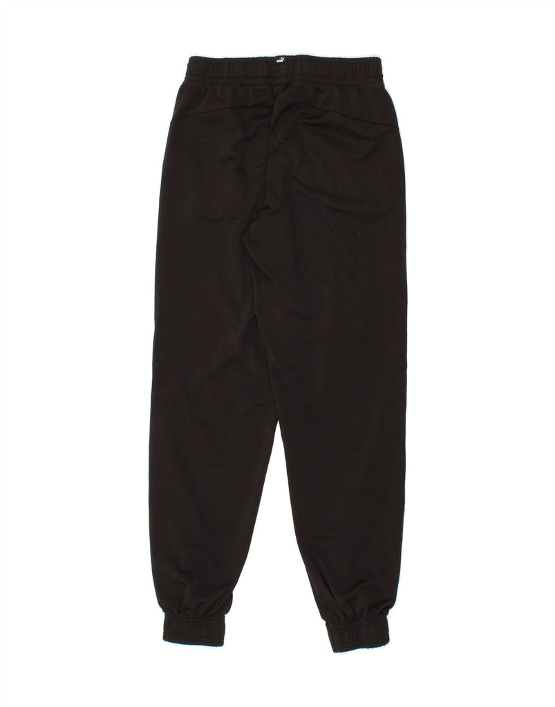 PUMA Boys Tracksuit Trousers Joggers 13-14 Years XL Black Polyester Vintage Puma and Second-Hand Puma from Messina Hembry 