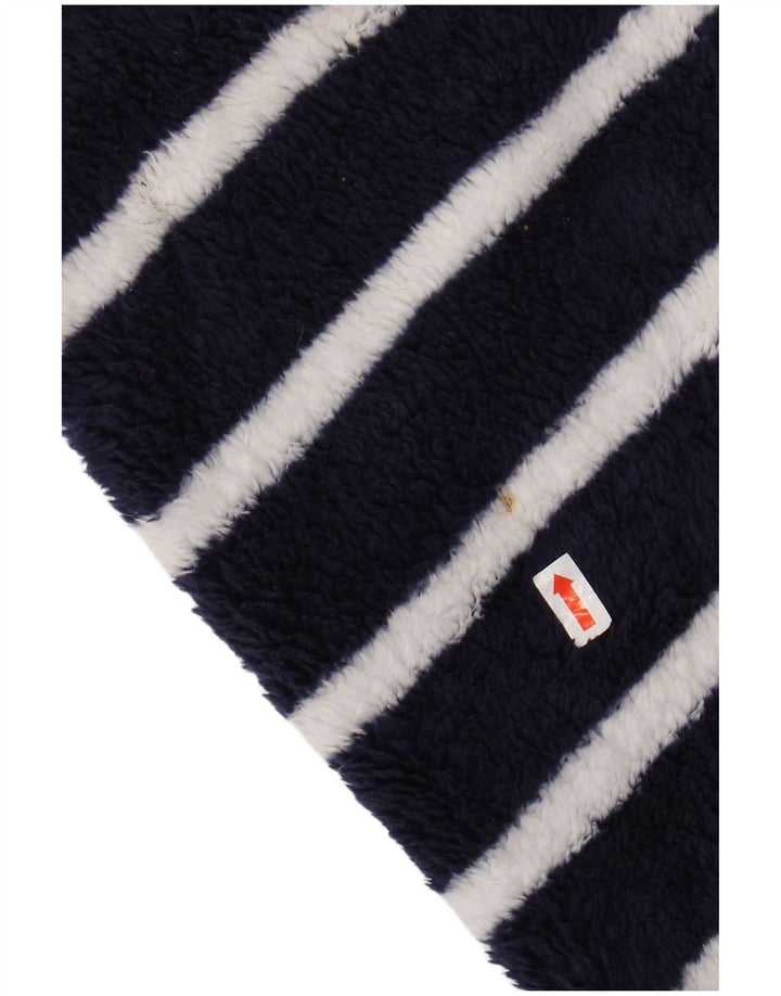 MOUNTAIN WAREHOUSE Womens Fleece Jumper UK 18 XL Navy Blue Striped