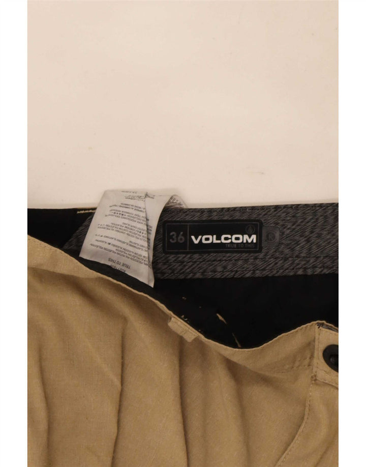 Volcom Mens Thanaz Chino Shorts W36 Large Beige Polyester