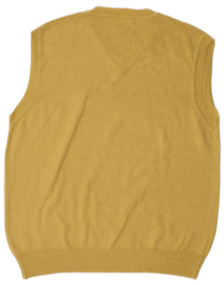 Marlboro Classics Mens Vest Tank Top Large Yellow Cotton