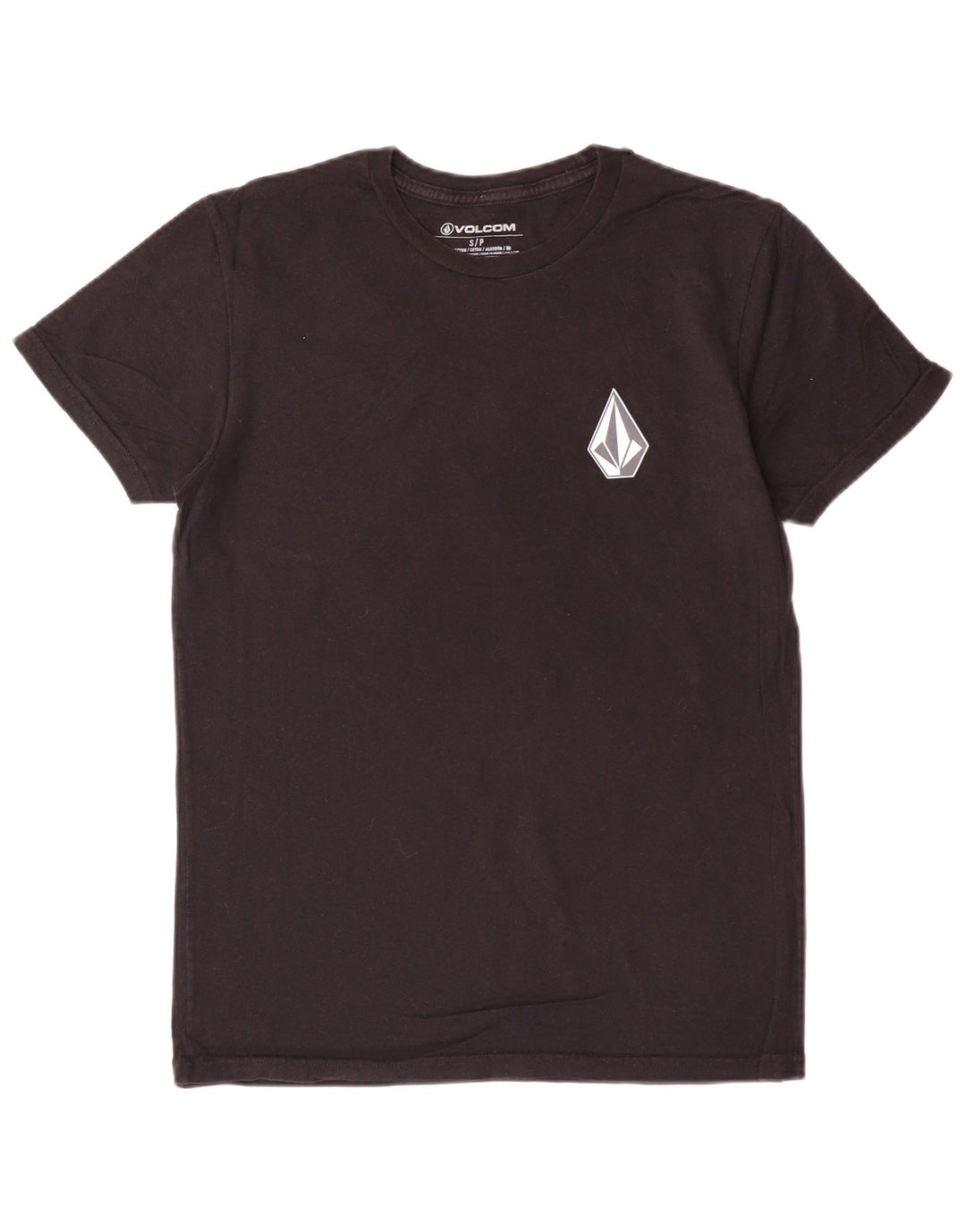 VOLCOM Mens Graphic T-Shirt Top Small Black Cotton