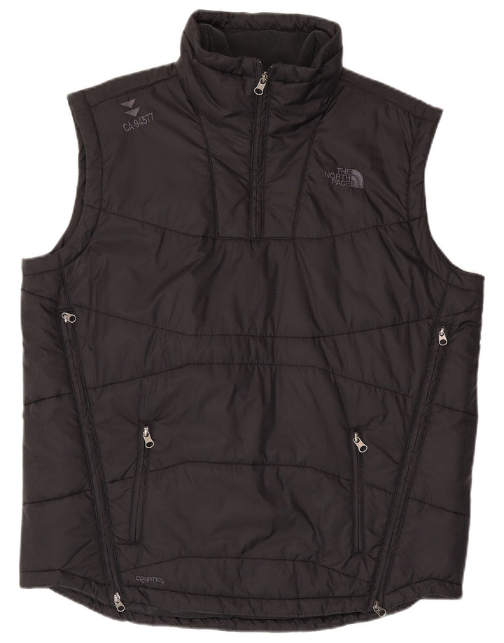 The North Face Mens Pullover Padded Gilet UK 40 Large Black Nylon
