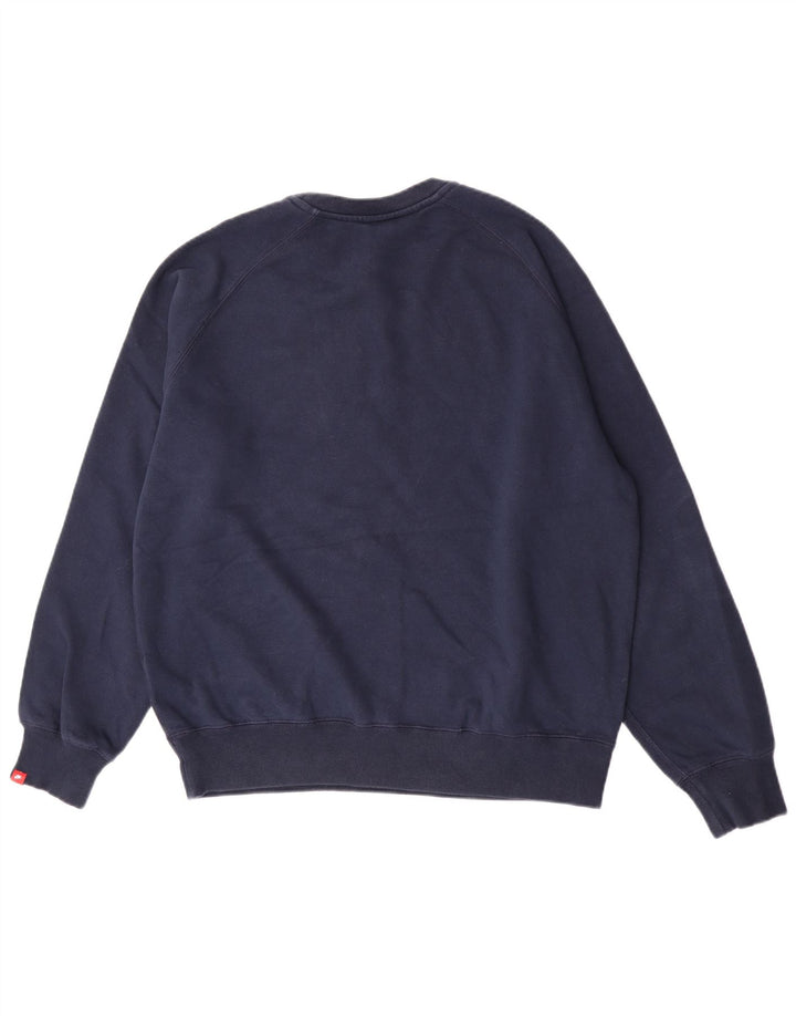 Nike Mens Sweatshirt Jumper Large Navy Blue Cotton