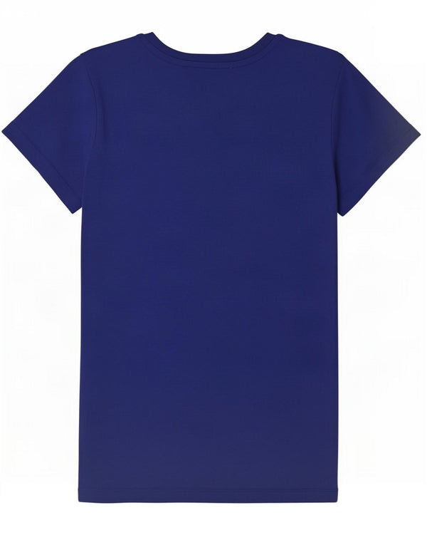 Guess Womens Graphic T-Shirt Top UK 8 Small Blue