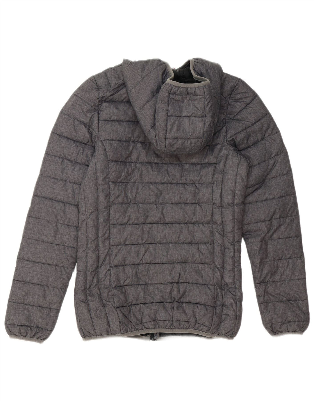Ellesse Womens Hooded Padded Jacket UK 6 XS Grey Polyester
