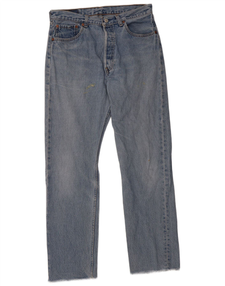 Levi's Mens 501 Straight Jeans W33 L30 Blue Cotton
