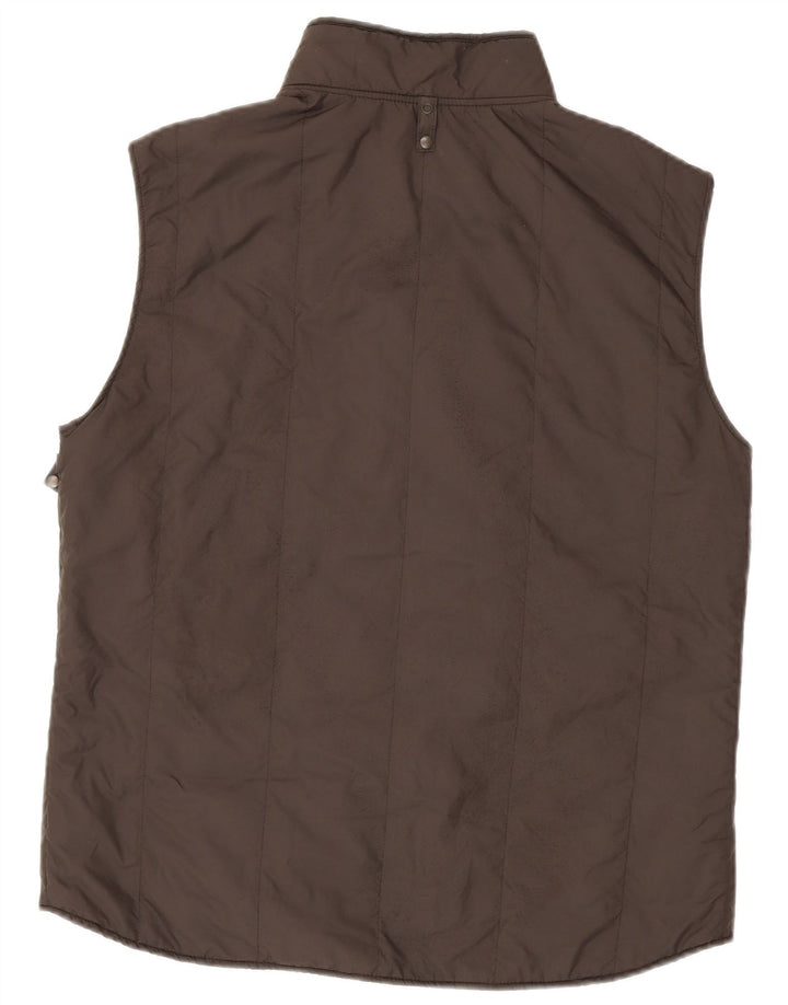 Massimo Dutti Mens Liner Padded Gilet EU 52 Large Grey Polyester