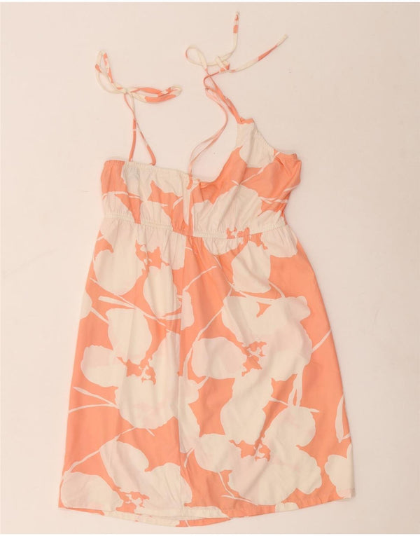 Roxy Womens Sundress UK 12 Medium Pink Floral Polyester