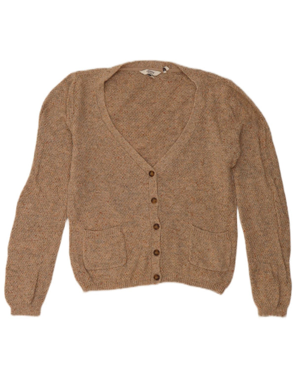 Fat Face Womens Cardigan Sweater UK 10 Small Brown Cotton
