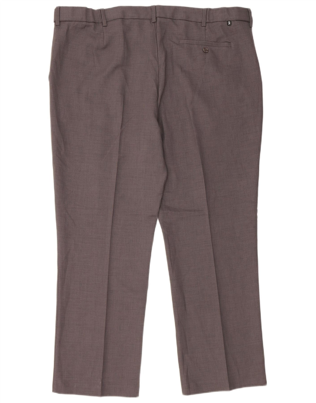 Farah Mens Straight Chino Trousers W42 L29 Grey Polyester