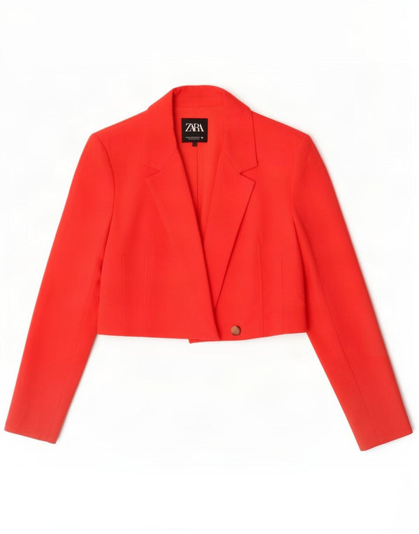 Zara Womens Bolero Jacket UK 6 XS Red