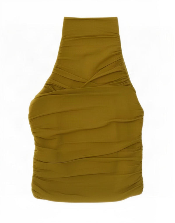 Zara Womens Halter Top UK 12 Medium Green