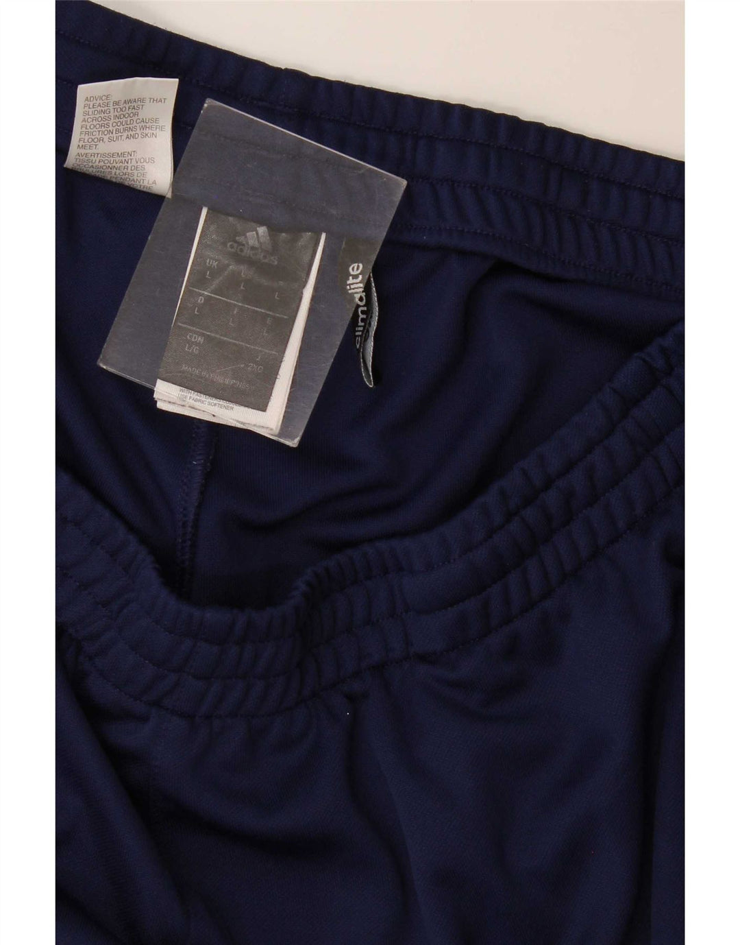Adidas Mens Climalite Tracksuit Trousers Large Navy Blue Polyester