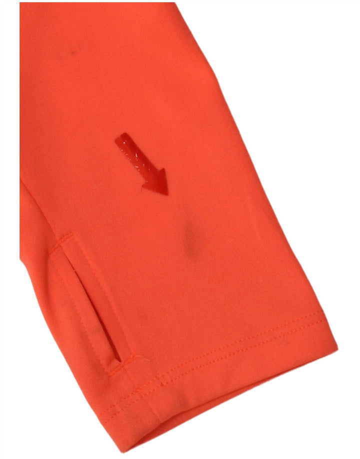 Nike Womens Dri Fit Graphic Pullover Tracksuit Top UK 10 Small Orange