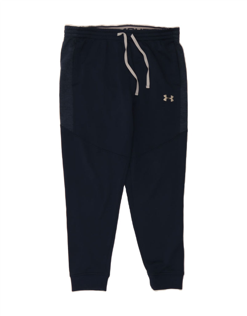 UNDER ARMOUR Mens Cold Gear Tracksuit Trousers Joggers Large Navy Blue Vintage Under Armour and Second-Hand Under Armour from Messina Hembry 