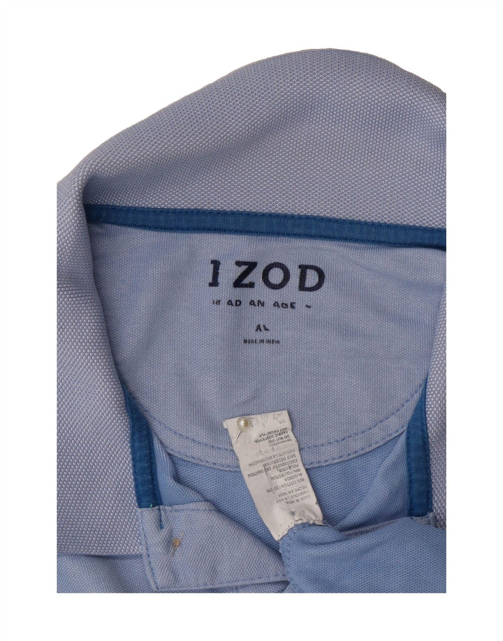 IZOD Mens Polo Shirt XL Blue Cotton Vintage Izod and Second-Hand Izod from Messina Hembry 