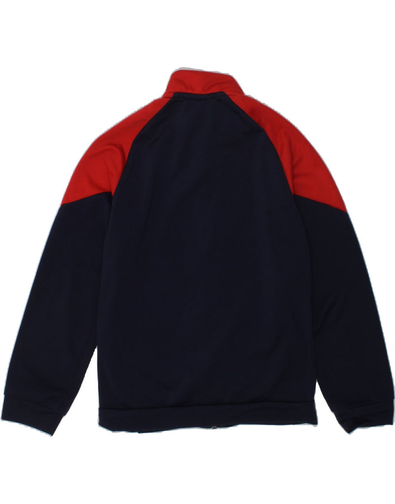 PUMA Boys Graphic Tracksuit Top Jacket 7-8 Years Navy Blue Colourblock | Vintage Puma | Thrift | Second-Hand Puma | Used Clothing | Messina Hembry 