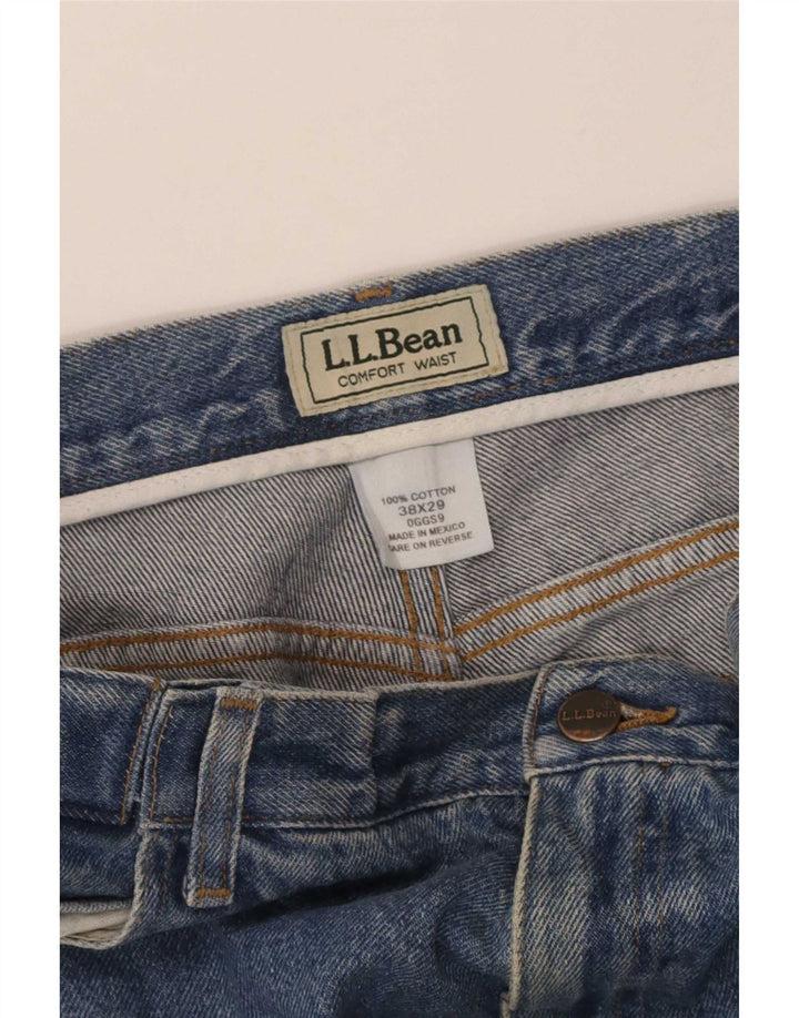 L.L.Bean Mens Straight Jeans W38 L29 Blue Cotton
