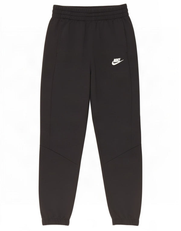 Nike Boys Tracksuit Trousers Joggers 10-11 Years Medium Black Polyester