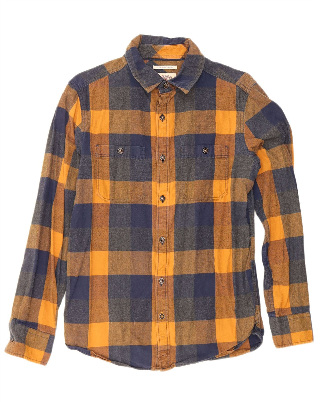 Fat Face Mens Flannel Shirt XS Navy Blue Check Cotton